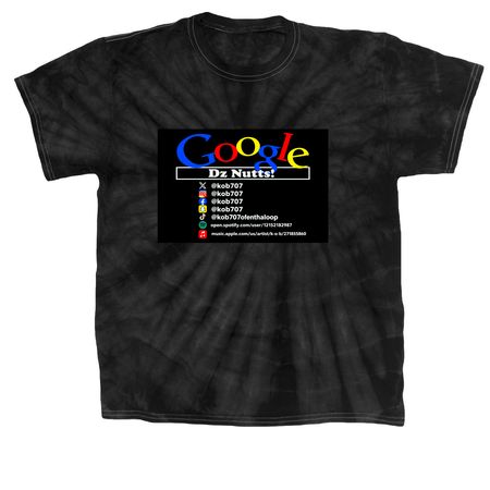 GOOGLE D?z NUTTS TEES & HOODIES, a Black Classic Tie Dye Tee