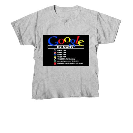 GOOGLE D?z NUTTS TEES & HOODIES, a Sport Grey Youth Unisex Tee