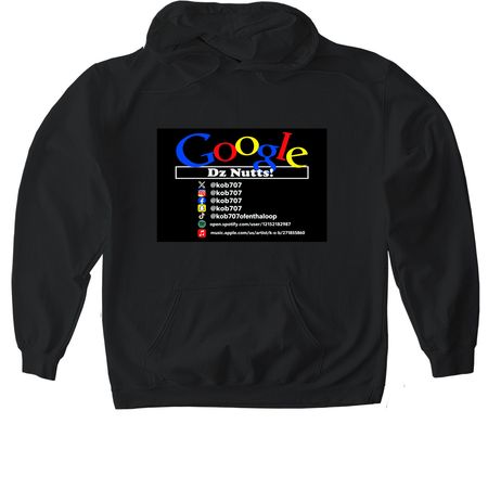 GOOGLE D?z NUTTS TEES & HOODIES, a Black Gildan Softstyle Pullover Hoodie
