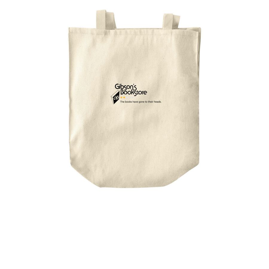 The Books Have Gone to Their Heads Tote, a Natural Over-the-Shoulder Shopping Tote Bag