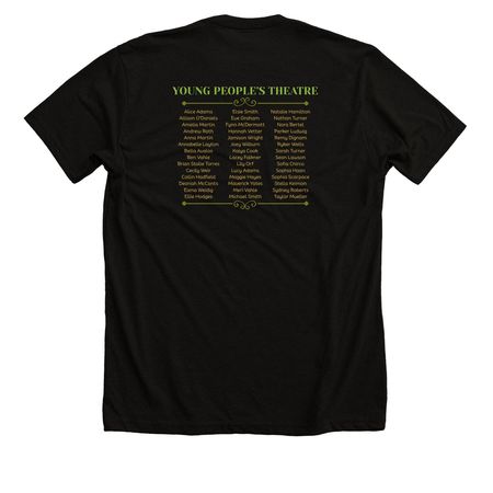 Shrek Merch, a Solid Black Blend Premium Unisex Tee (back-view)