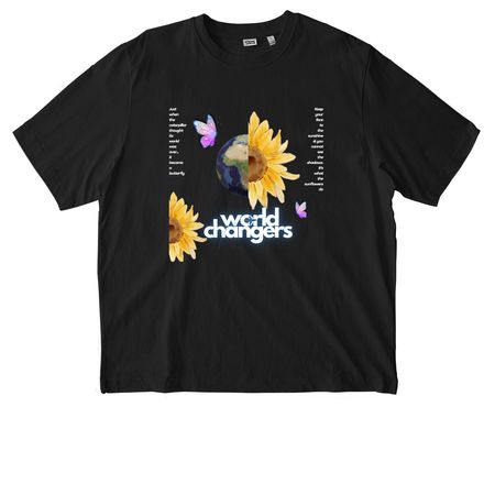 Cropped Graphic Tee, a Black Stanley/Stella Unisex Freestyler Heavyweight Tee
