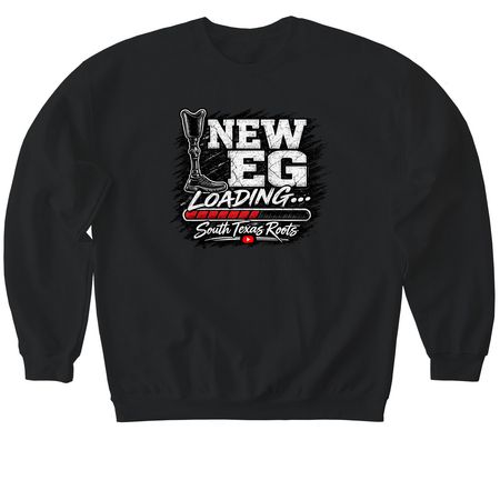 Help Me "Foot" The Bill, a Black Softstyle Crewneck Sweatshirt
