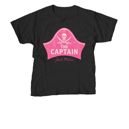 The Captain, a Black Youth Unisex Tee