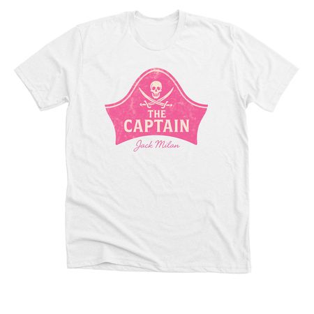 The Captain, a Solid White Blend Premium Unisex Tee
