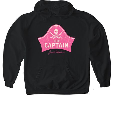 The Captain, a Black Gildan Softstyle Pullover Hoodie