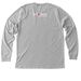 Le Bonheur Caring for Little Hearts, a Athletic Heather Premium Long Sleeve Tee (back-view)