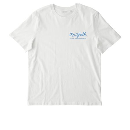 Knitfolk Tops, a Off White Stanley/Stella Unisex Creator 2.0 Tee