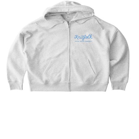 Knitfolk Tops, a Cool Heather Grey Stanley/Stella Women?s Stella Ida Zip Up Pullover Hoodie
