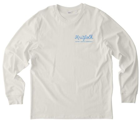 Knitfolk Tops, a Natural Raw Stanley/Stella Unisex Creator 2.0 Long Sleeve Tee