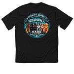 Dock Diving Regionals ?26, a Black Classic Performance Tee (back-view)