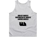Community Cat Angels, a Sport Grey Classic Unisex Tank Top (back-view)