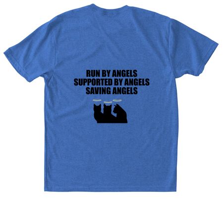 Community Cat Angels, a Vintage Royal Triblend Unisex Tee