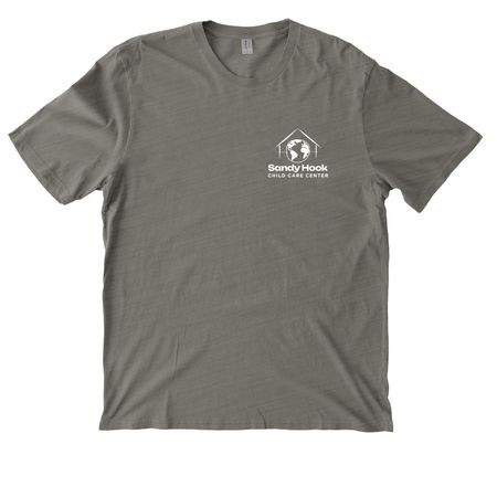 SHCCC - Adult sizes (pocket logo), a Driftwood Grey Allmade Organic Cotton Mineral Dye Tee