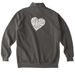 Groovy Quarter Zip, a Pepper Comfort Colors Quarter Zip Pullover (back-view)