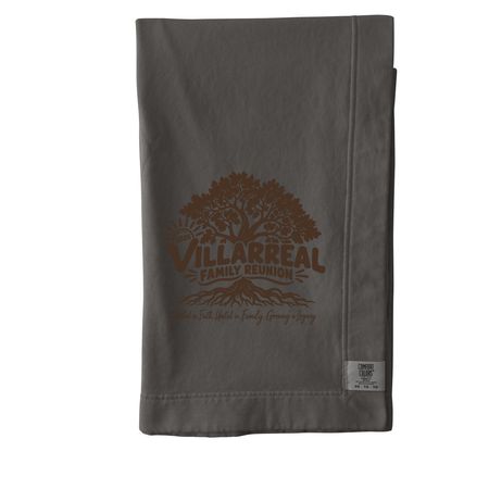 2026 Villarreal Family Reunion Towel, a Pepper Comfort Colors Blanket