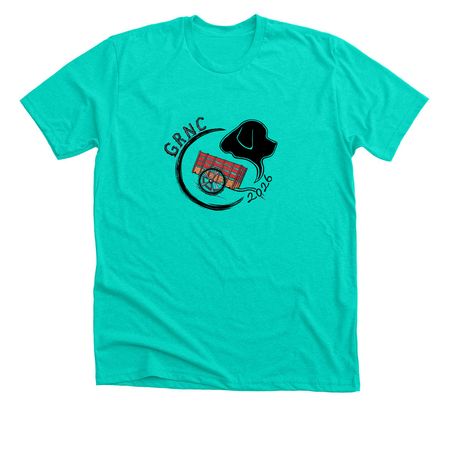 GRNC 2026 Draft Test Merch, a Heather Sea Green Premium Unisex Tee