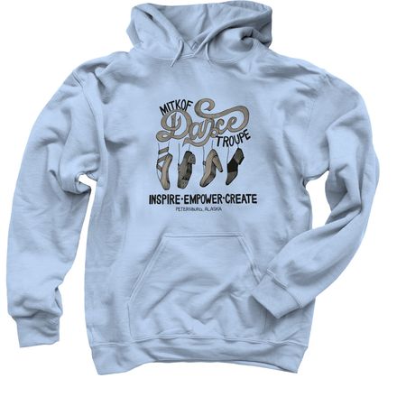 MDT Art Logo, a Light Blue Pullover Hoodie