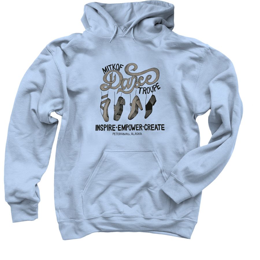 MDT Art Logo, a Light Blue Pullover Hoodie