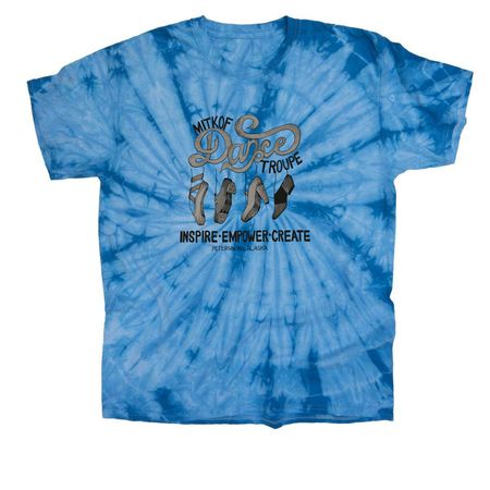 MDT Art Logo, a Baby Blue Classic Tie Dye Tee