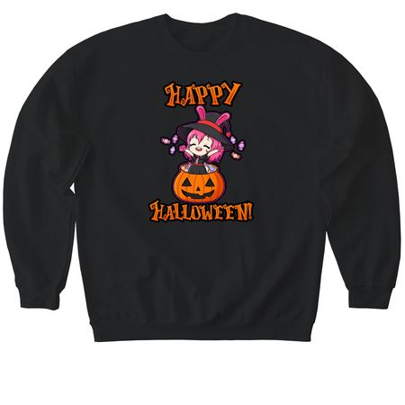Ichigo Audios ? Halloween Collection 2026, a Black Softstyle Crewneck Sweatshirt