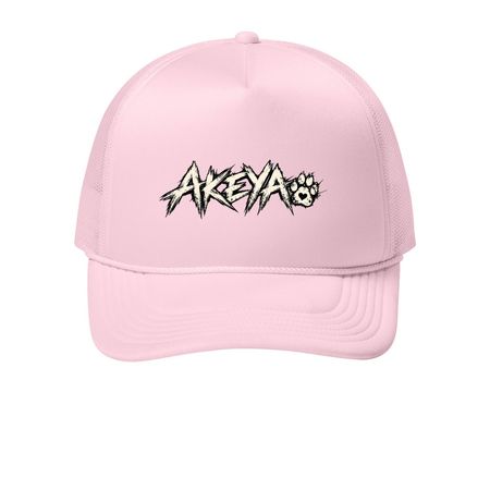 AKEYA MEMORIAL LIFESTYLE CAPS, a Cloud Pink Printed Foam Trucker Hat