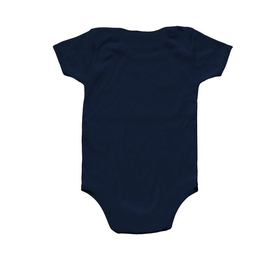 Husky Howls and Pals - for the little ones, a Navy Infant Onesie (back-view)