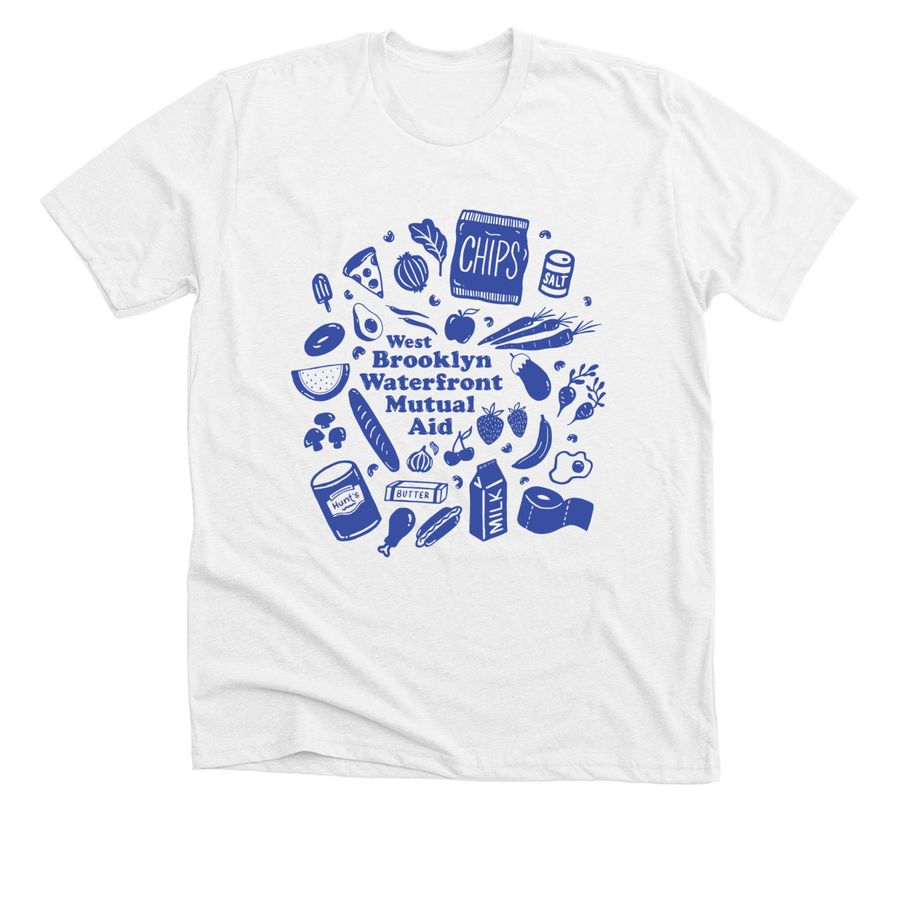 Food for Good (Light) by Satinder, a Solid White Blend Premium Unisex Tee