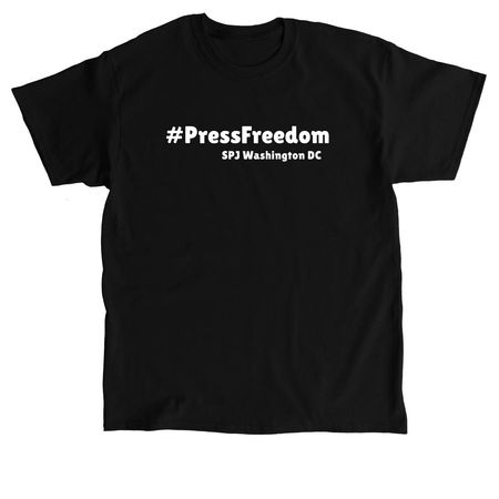 Wear Your Support for Press Freedom, a Black Classic Unisex Tee