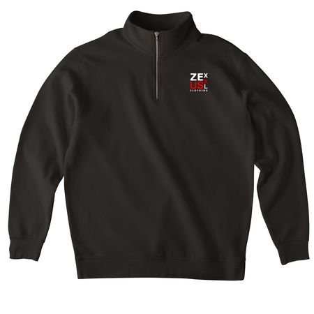 New Limited stock, a Black Midweight Quarter Zip Pullover