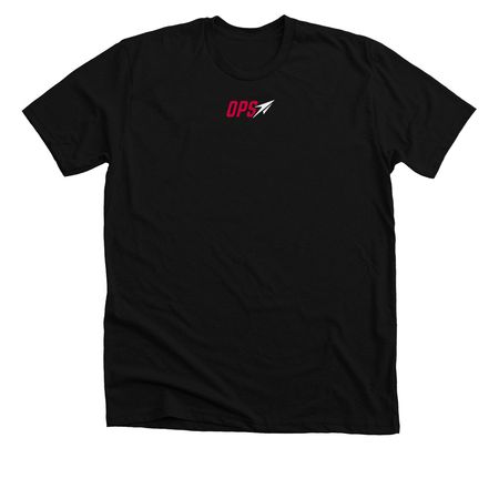OPS Competition Tee (Black), a Solid Black Blend Premium Unisex Tee