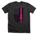 American Flag Breast Cancer Awareness, a Dark Grey Heather Premium Unisex Tee