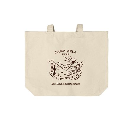 Camp ArLA Totes, a Natural Cotton Canvas Tote Bag