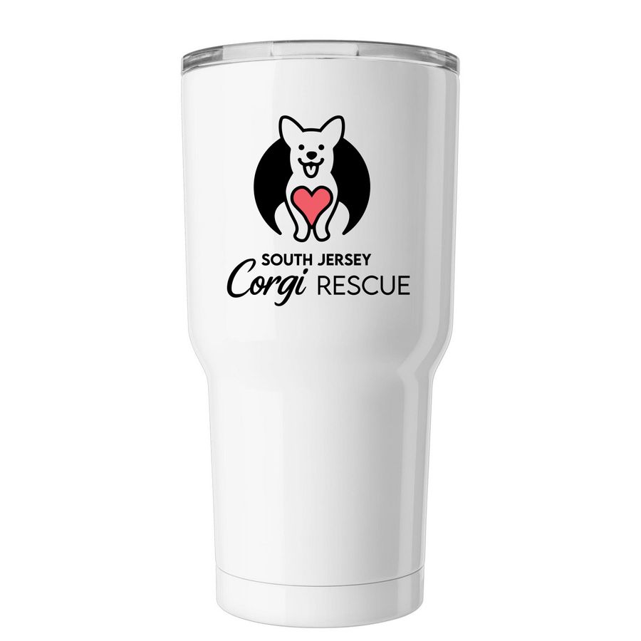 SJCR Tumbler, a White Insulated Tumbler