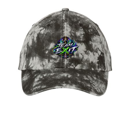 Team Exit New edition&nbsp;, a Black Printed Tie Dye Baseball Hat