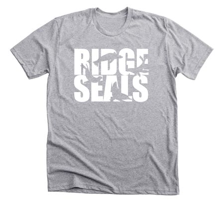 New Logo White, a Athletic Heather Premium Unisex Tee