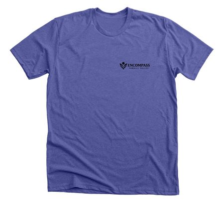 Housing Is a Human Right Tee, a Heather Lapis Premium Unisex Tee