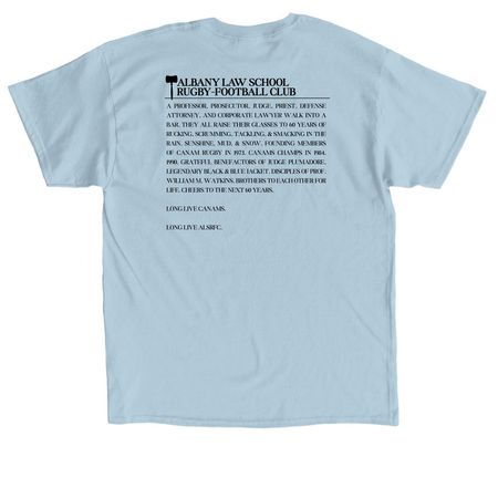 CANAMS '26 - Project LX, a Light Blue Classic Unisex Tee (back-view)