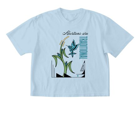 Abortions are Traditional, a Chambray Comfort Colors Boxy Tee