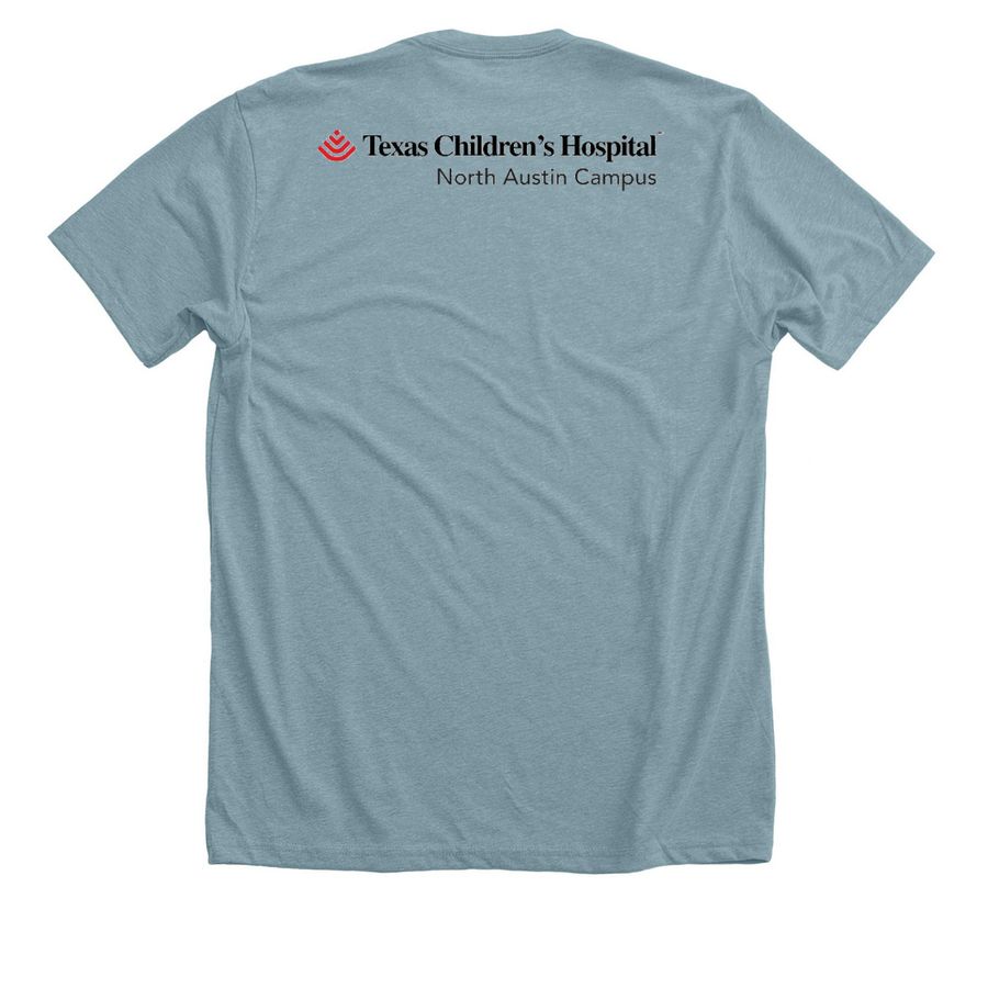 TCH Teddy Bear Picnic, a Heather Blue Lagoon Premium Unisex Tee (back-view)