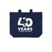 Virginia Aquarium 40th Anniversary, a River Blue Navy Cotton Canvas Tote Bag