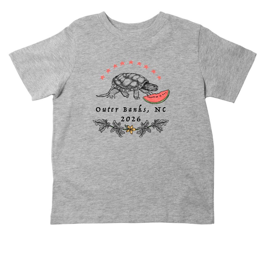 Outer Banks 2026- toddler, a Heather Toddler Tee