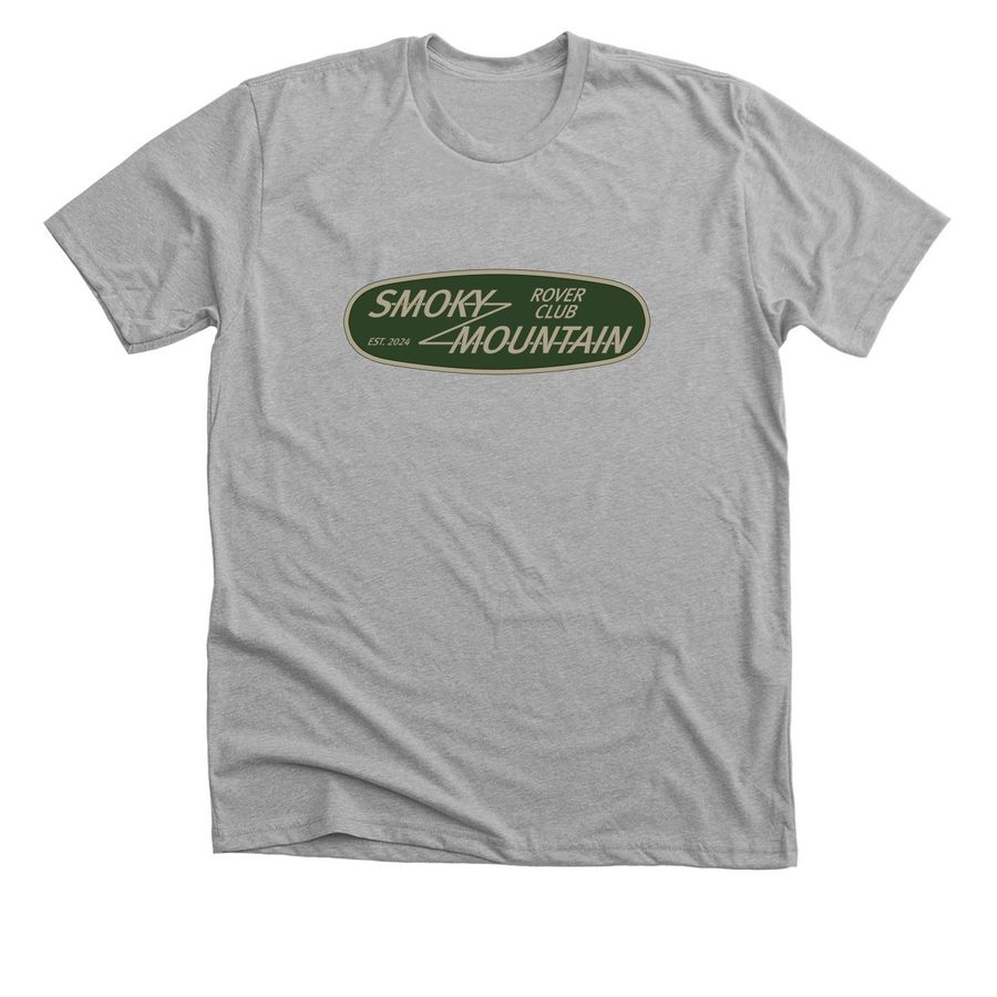 Smoky Mountain Rover Club, a Athletic Heather Premium Unisex Tee