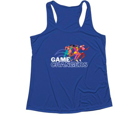The Game Changers Performance Tee, a True Royal Women's Performance Tank