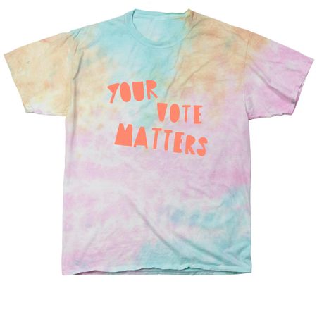 Your Vote Matters, a Snow Cone Classic Tie Dye Tee