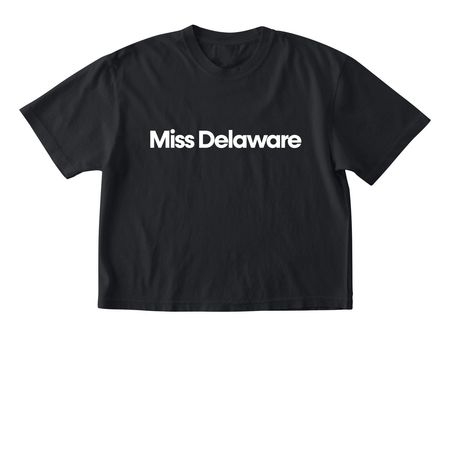 Miss DE Classic, a Black Comfort Colors Boxy Tee