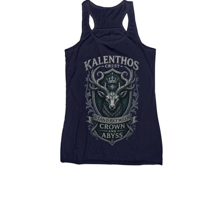 Kalenthos Crest Shirts, a Navy Women's Racerback