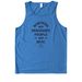 Borders (Bright Colors/Black Text), a Azure Blue Allmade Eco Triblend Tank