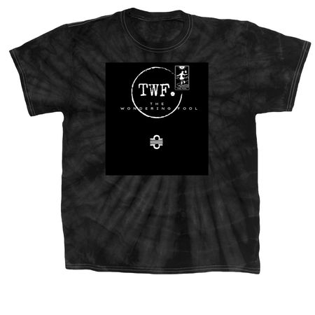 The Wondering Fool .v2, a Black Classic Tie Dye Tee
