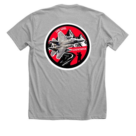 Sidewinder Low Level&nbsp;, a Athletic Heather Premium Unisex Tee (back-view)